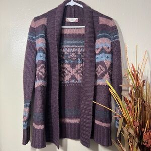 Pink rose knit sweater